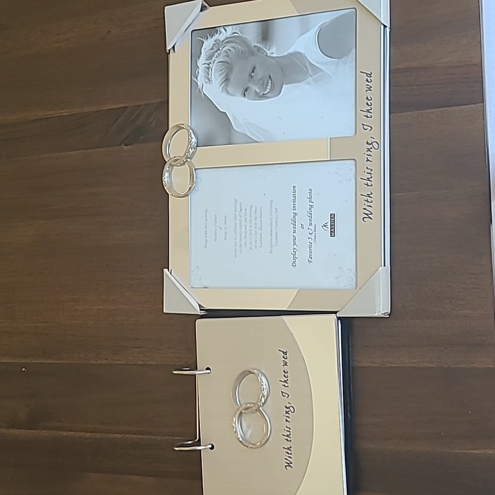 Malden With this Ring Photo Album/Frame Set